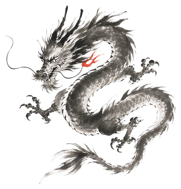 The Dragon in ink