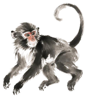 The Monkey in ink